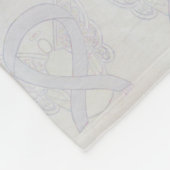 Lung Cancer Awareness Ribbon Fleece Blankets Deken (Hoek)