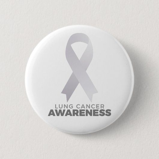Lung Cancer Awareness Ronde Button 5,7 Cm (Voorkant)