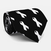 Lung Cancer Awareness Stropdas (Opgerold)