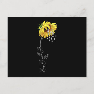Lung Cancer Awareness Sunflower_1 Uitnodiging Briefkaart