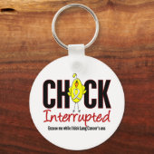 Lung Cancer Chick onderbroken Sleutelhanger (Voorkant)
