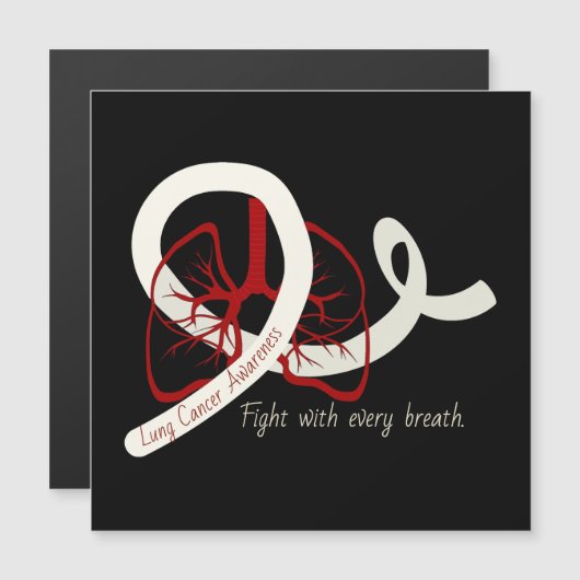 Lung Cancer Fight, longen en lint (Voorkant / Achterkant)