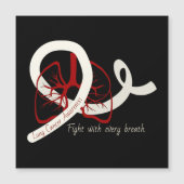 Lung Cancer Fight, longen en lint (Voorkant)