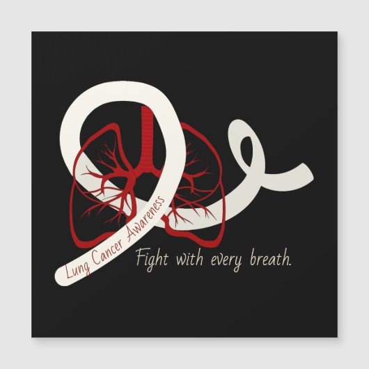 Lung Cancer Fight, longen en lint (Voorkant)