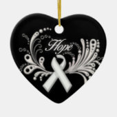 Lung Cancer Hope Ornament (Voorkant)