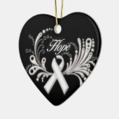Lung Cancer Hope Ornament (Links)