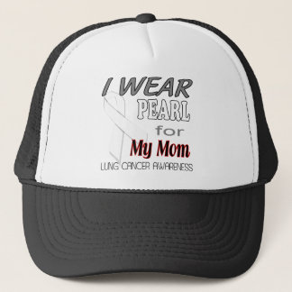 Lung Cancer Pearl Ribbon Awareness T Shirt Trucker Pet