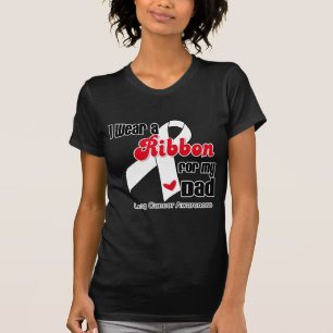 Lung Cancer Ribbon (pap) T-shirt