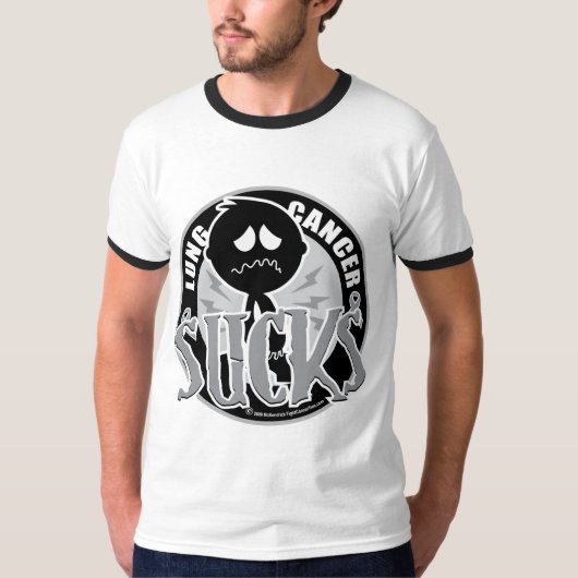 Lung Cancer Sucks T-shirt (Voorkant)