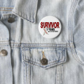 Lung Cancer Survivor 3 jaar Ronde Button 5,7 Cm (In situ)