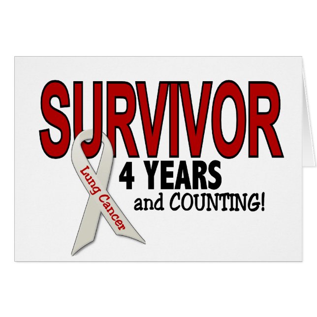 Lung Cancer Survivor 4 jaar (Voorkant Horizontaal)