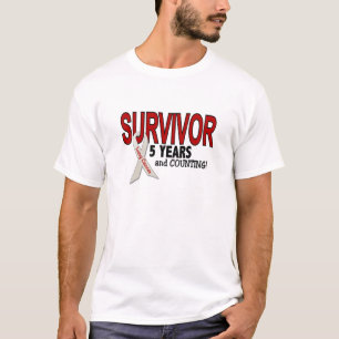 Lung Cancer Survivor 5 jaar T-shirt