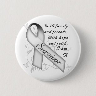 Lung Cancer Survivor Ronde Button 5,7 Cm