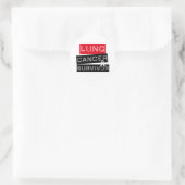 Lung Cancer Survivor Ronde Sticker (Tas)