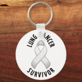 Lung Cancer Survivor Sleutelhanger (Voorkant)