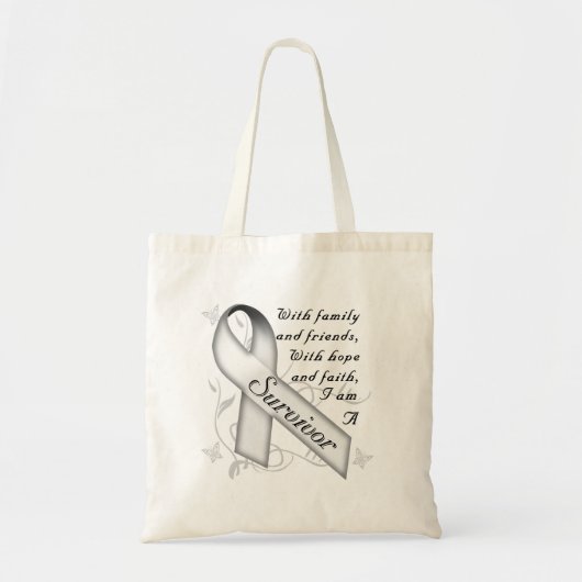 Lung Cancer Survivor Tote Bag (Voorkant)