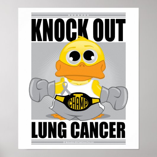 Lung Cancer uitknijpen Poster (Voorkant)