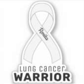 Lung Cancer Vinyl Sticker (Voorkant)