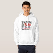 Lung Cancer Warrior Hoodie (Voorkant volledig)