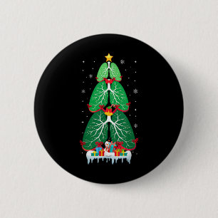 Lung kerstboom Ademhalingstherapie Xmas Thera Ronde Button 5,7 Cm