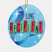  Lung Recipient Kerstmis Keramisch Ornament (Links)