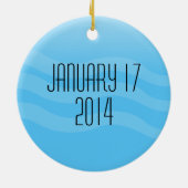  Lung Recipient Kerstmis Keramisch Ornament (Achterkant)