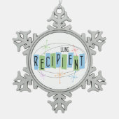 Lung Recipient Tin Sneeuwvlok Ornament (Voorkant)