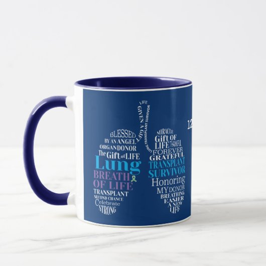 Lung Transplant Survivor Personalized Coffee Mok (Links)