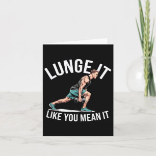 Lunge Oefening Bodybuilding Fitness Workout Gym Kaart