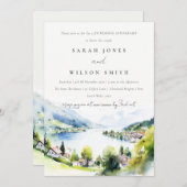 Lungern Switzerland Landscape Wedding Anniversary Kaart (Voorkant / Achterkant)