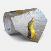 Lunging Australian Crocodile Stropdas (Opgerold)