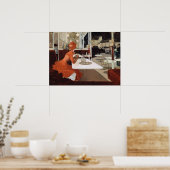Lungren in het cafe schilderen poster (Keuken)