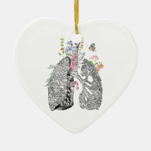 Lungs Art Keramisch Ornament