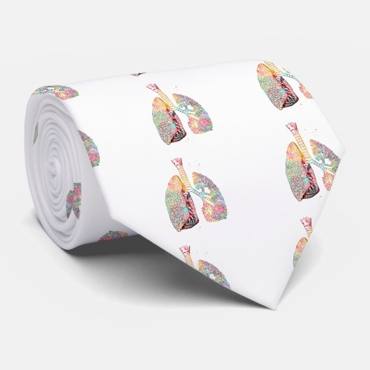 Lungs Art Stropdas (Opgerold)