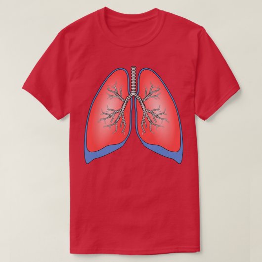 Lungs Healthy Funny T-shirt (Design voorkant)