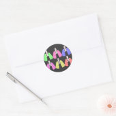Lungs Multi-Colour-Respiratory Therapist Design Ronde Sticker (Envelop)