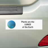 LUNGS van de aardbumper Bumpersticker (Op auto)