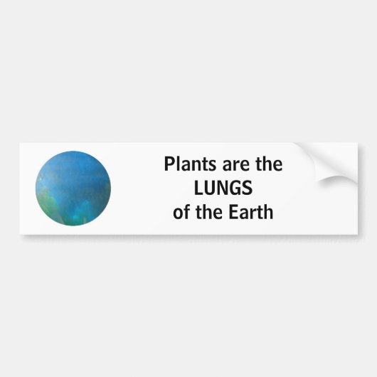 LUNGS van de aardbumper Bumpersticker (Voorkant)