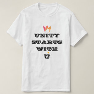 L'UNITÉ COMMENCE AVEC VOUS t-shirt de groupe perso