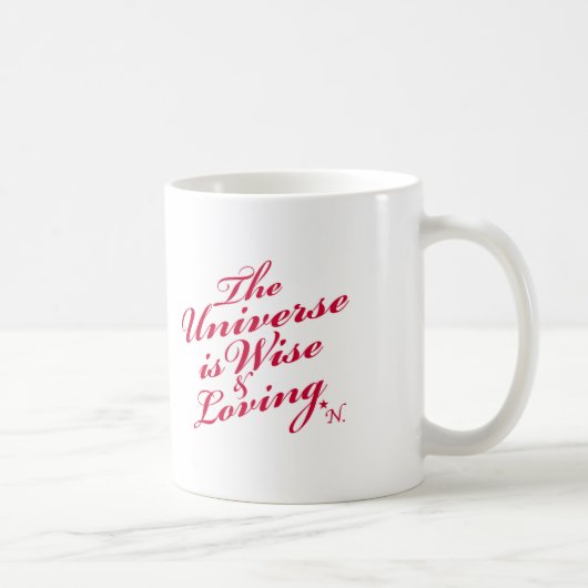 L'univers est tasse blanche classique sage et (Droite)