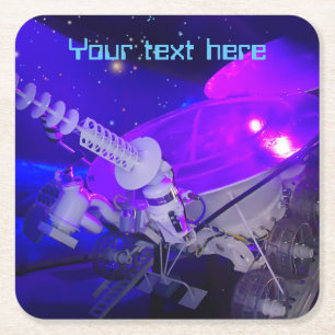 Lunokhod Vierkante Kartonnen Onderzetter