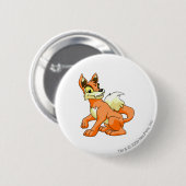 Lupe Sinaasappel Ronde Button 5,7 Cm (Voorkant /achterkant)