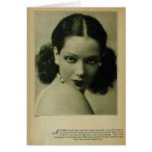 Lupe Velez 1929 cartes vintages de portrait