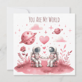 Lupercalia Astronaut Ruimteliefde Valentijn Feestdagenkaart