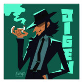Lupin III de derde Jigen medium art print Foto Afdruk (Voorkant)