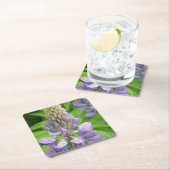 lupine-3 vierkante kartonnen onderzetter (Insitu)