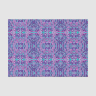 Lupine Flowers Bohemian Arabesque Pattern Violet Tissuepapier