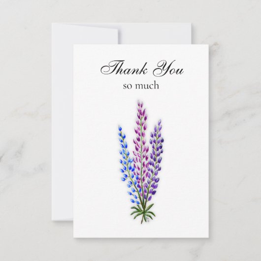 Lupine Note Card Bedankkaart (Voorkant)