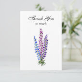 Lupine Note Card Bedankkaart (Staand voorkant)