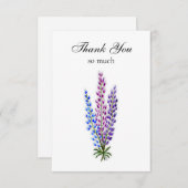 Lupine Note Card Bedankkaart (Voorkant / Achterkant)